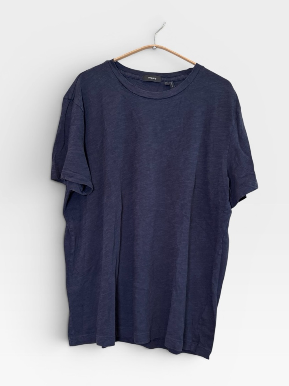 THEORY Men's Navy T Shirt Size XL Quiet Luxury Timeless Preppy